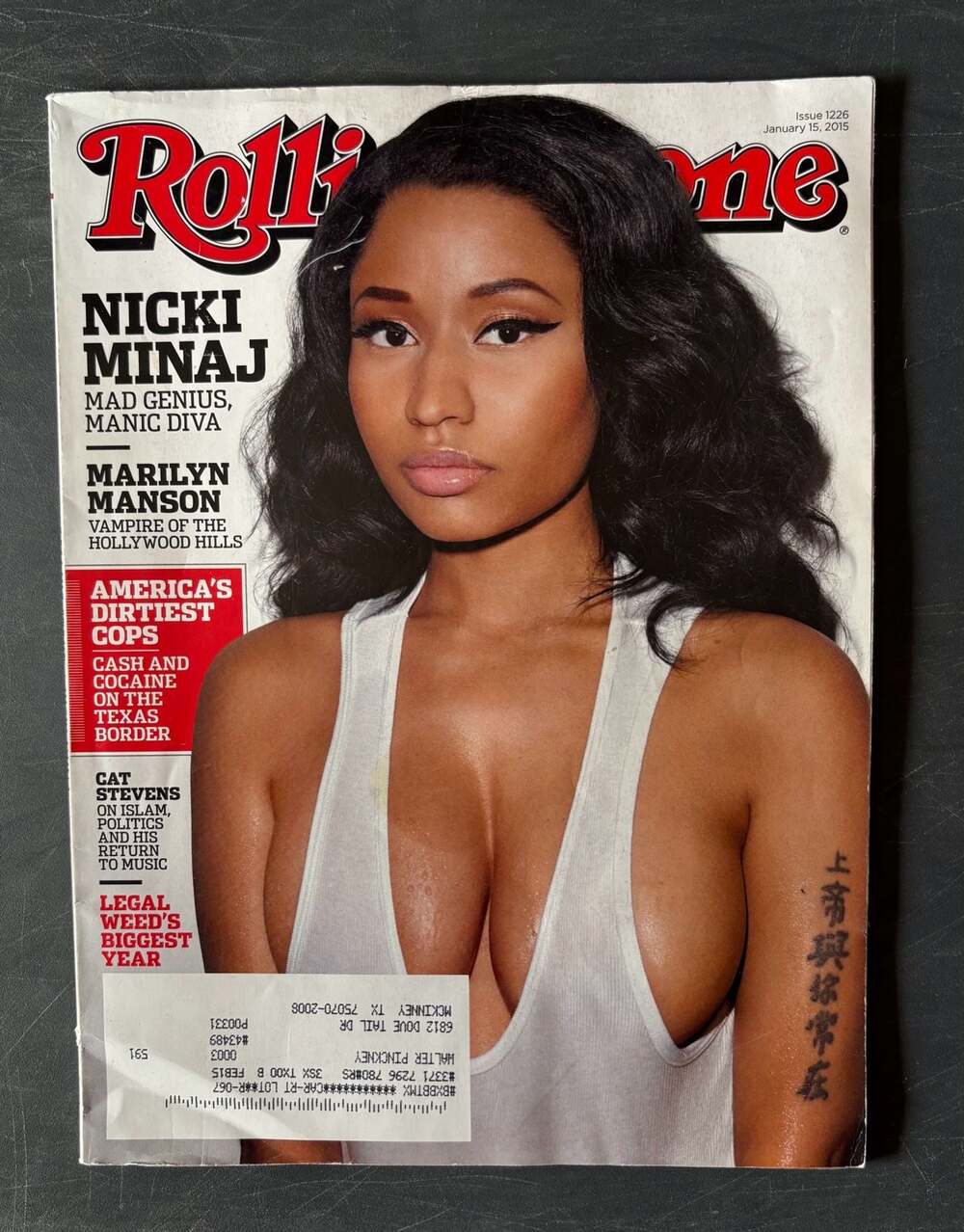 Rolling Stone Magazine Issue 1226 January 15, 2015 Nicki Minaj Cover